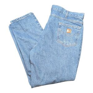 Carhartt Vintage Denim Jeans Mens Size 44x32 Medium Wash Wear Relaxed B17 STW